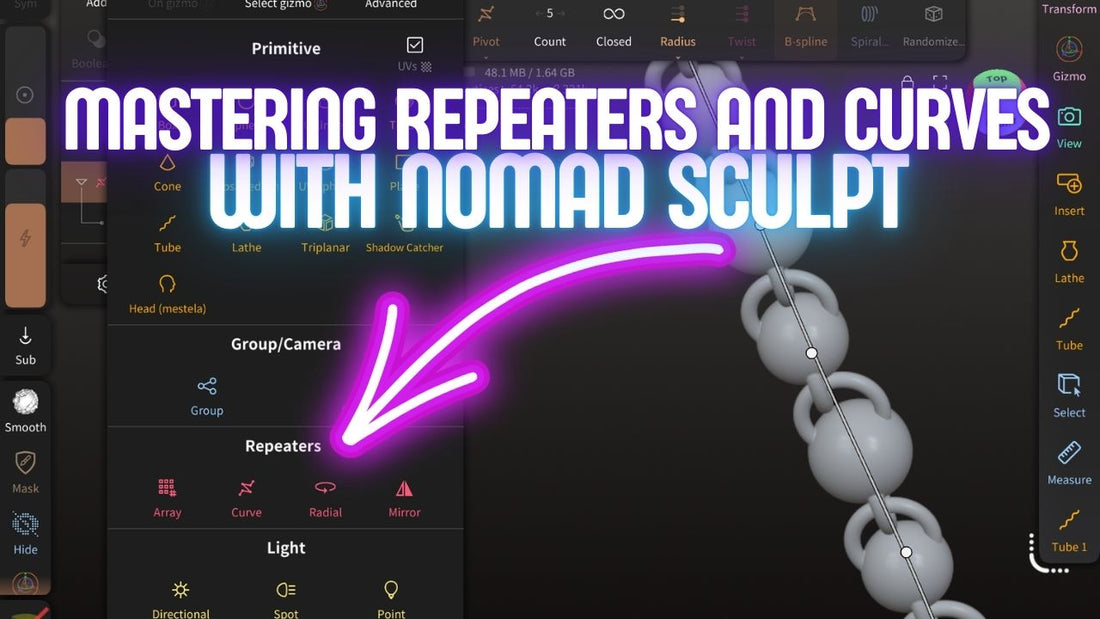 How to Make Chains in Nomad Sculpt (for Jewelry, Miniatures, and Flexis)