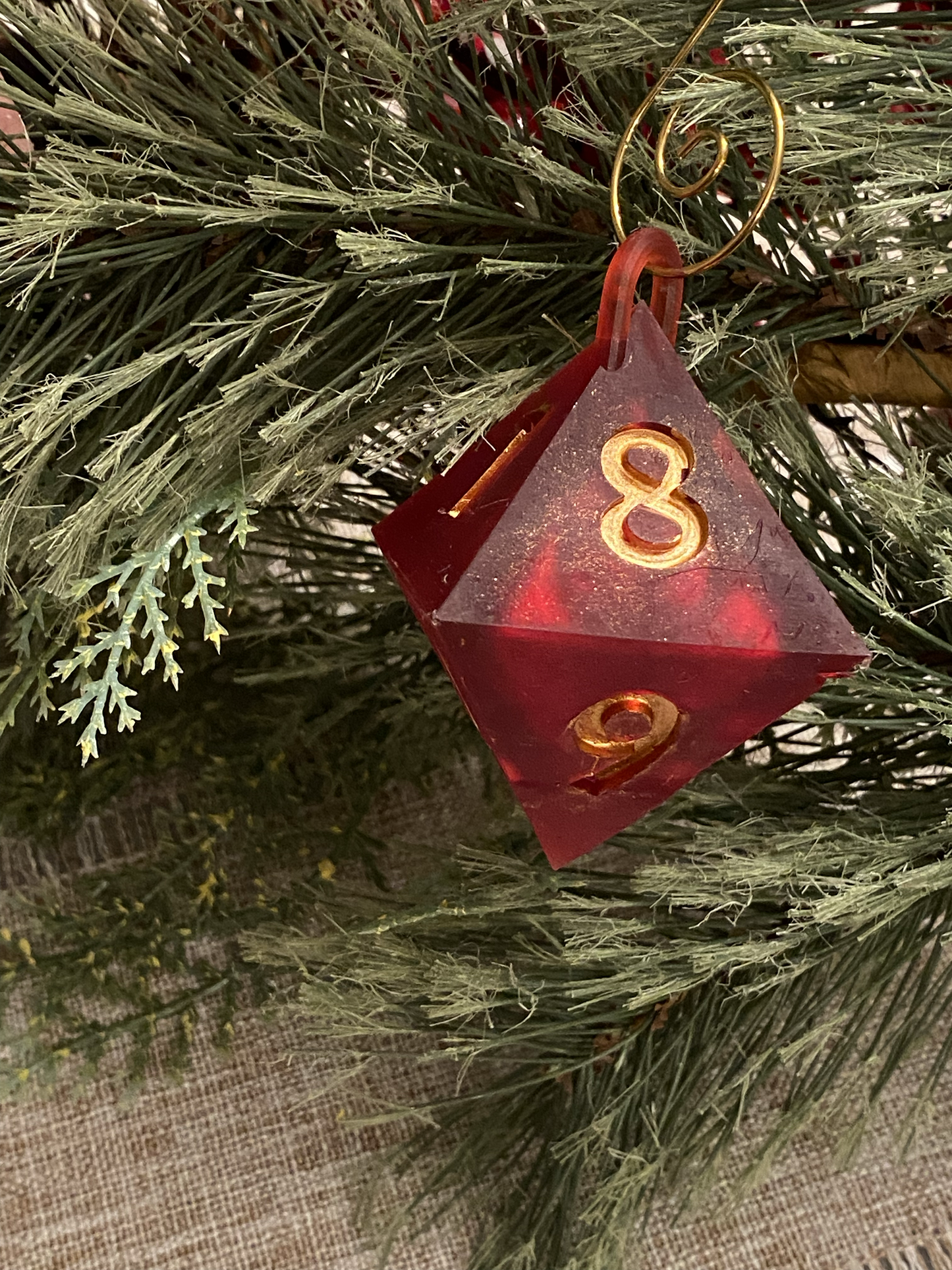 Dungeons and Dragons Ornaments, DnD Gift, DnD Holiday Gift, DnD Dice