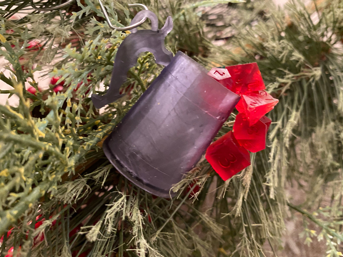 DnD Holiday Ornament, DnD Gift, DnD Tavern Mug, DnD Dice Cup