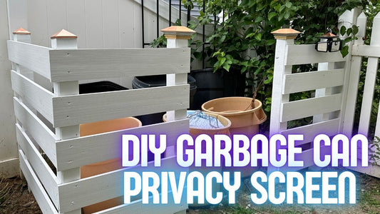 Building a Five-Rail Horse Fence to Enclose Your Garbage Cans