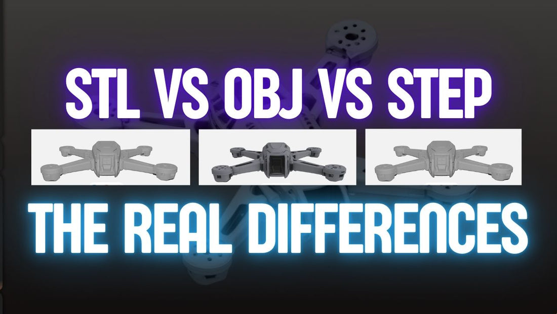 STL vs OBJ vs STEP Files: What’s the Difference and Which Should Makers Use?