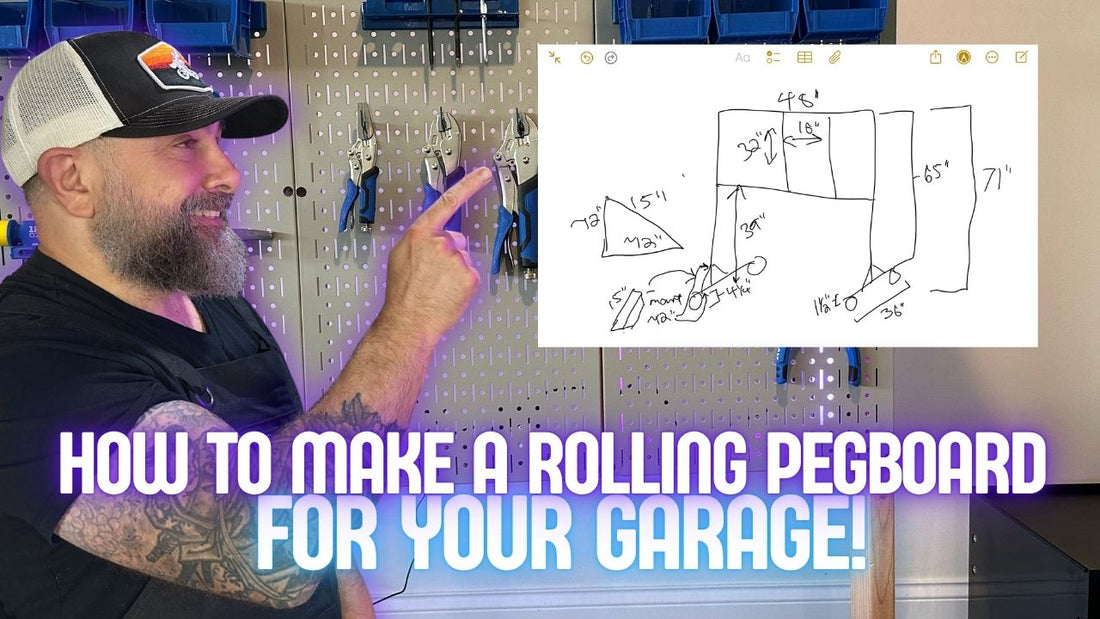 How to Build a Mobile Freestanding Pegboard for Your Workshop