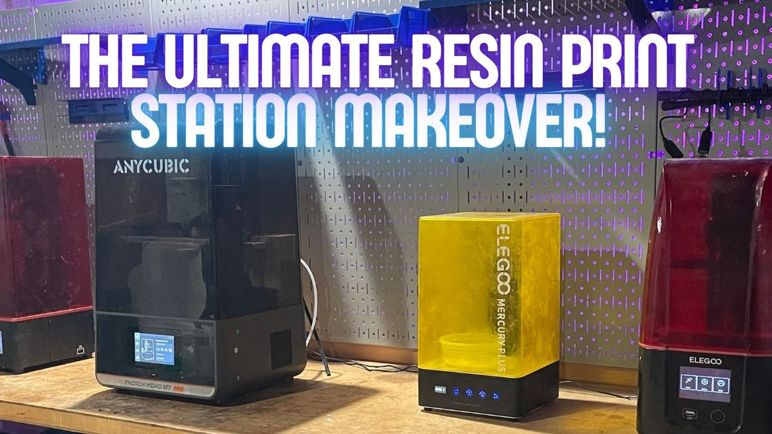 Leveling Up My Resin 3D Printing Workspace