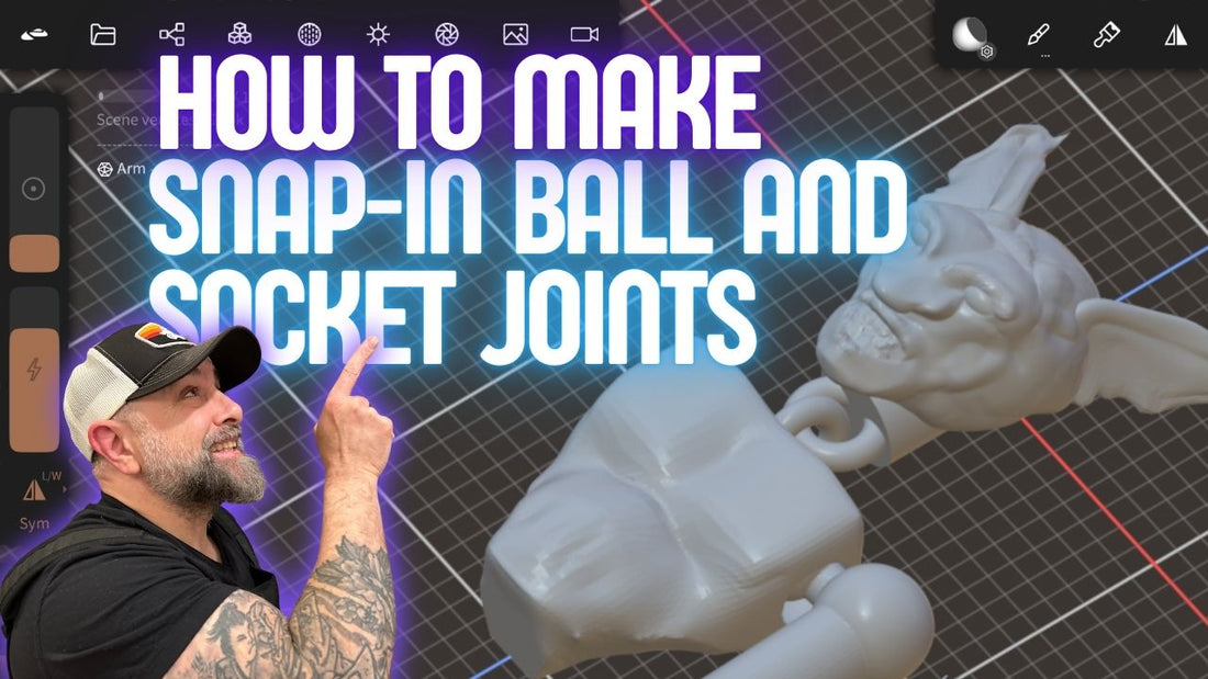 How to Make Perfect Snap in Ball and Socket Joints in Nomad Sculpt