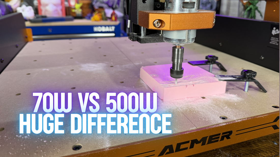 CNC vs 3D Printing: Testing the Acmer Ascarva 4S CNC Router (70W vs 500W Upgrade)