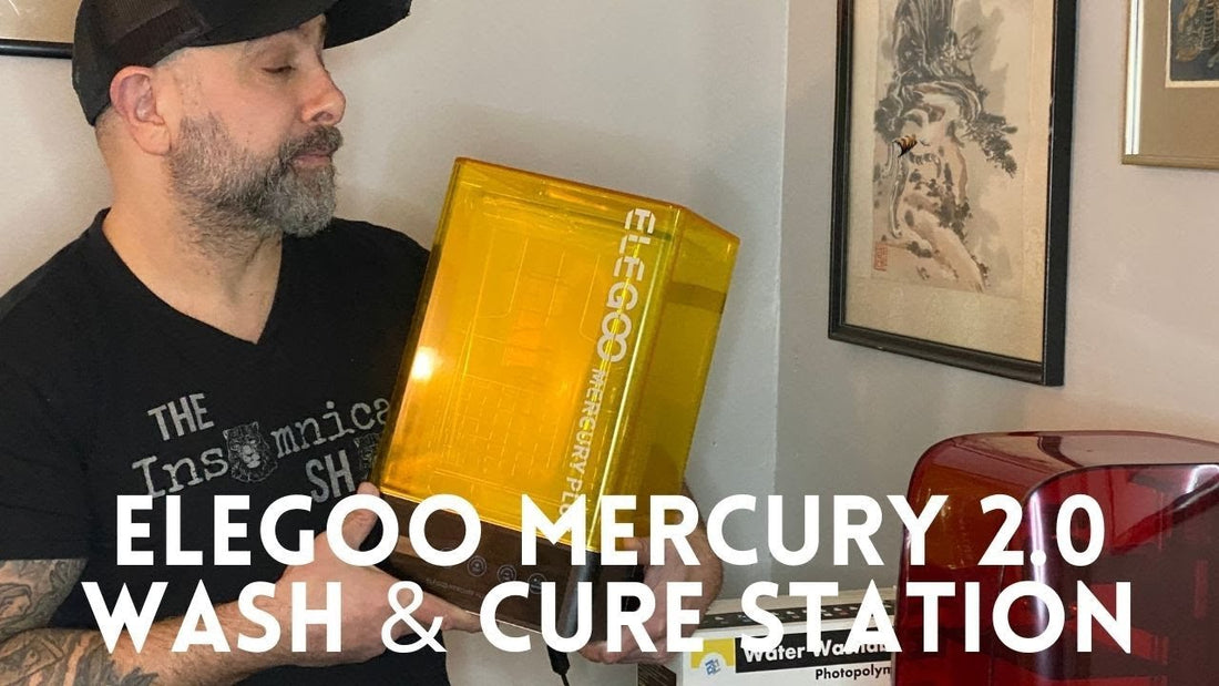 ELEGOO Mercury 2.0 wash and cure station unboxing video thumbnail