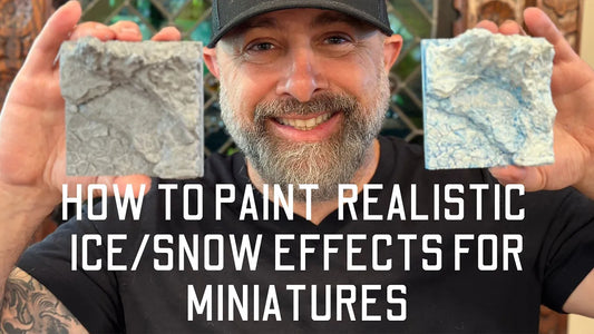 How to Paint Realistic Ice/Snow Effects for Miniatures - QUICK AND EASY