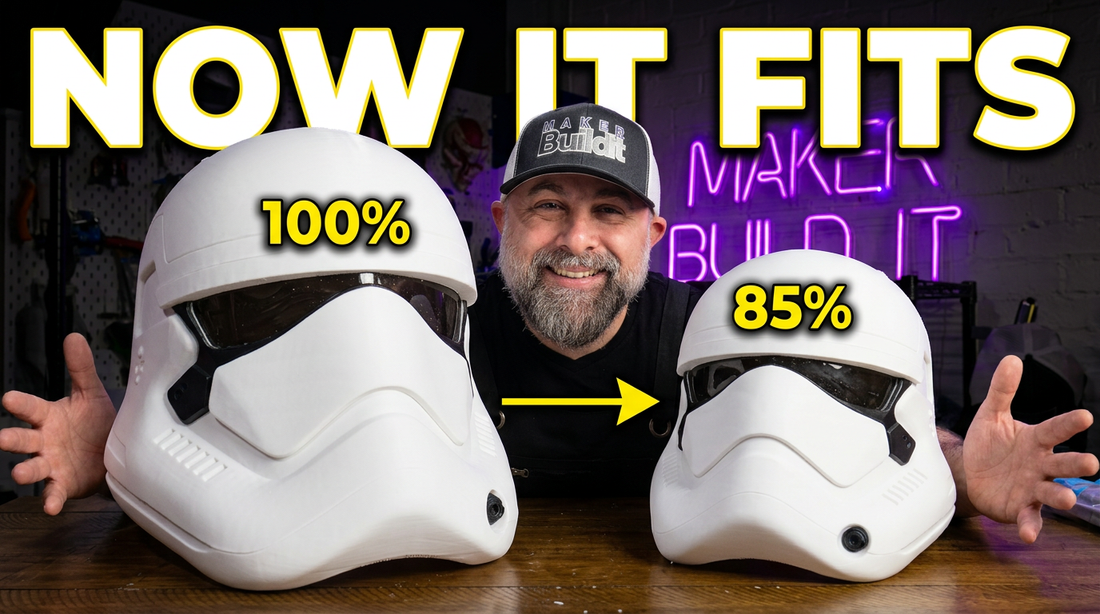 Can You 3D Print a Stormtrooper Helmet in One Piece? My Kobra S1 Max Test