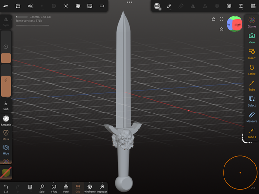 Sword of the North – Epic Fantasy Sword STL File for 3D Printing