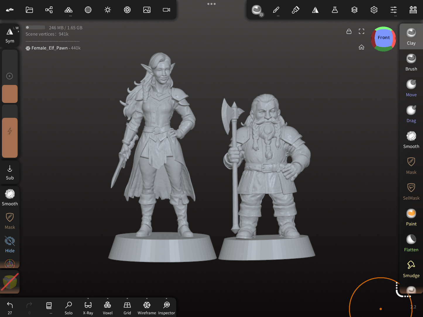 Elves and Dwarves 3D Models