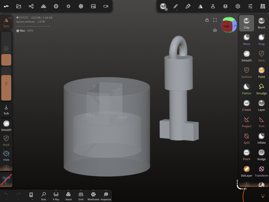 Ornament Top - Replaceable Key Style