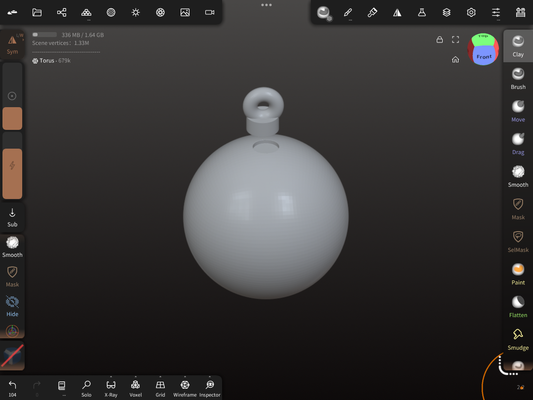 Magnetic Christmas Ornament Topper and Ornament STL